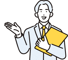 イラスト ご相談呼びかけ男性